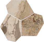 Dynasty Taupe Polished/Matte 11X12 Eggs Mosaic | Qualis Ceramica | Luxury Tile and Vinyl at affordable prices