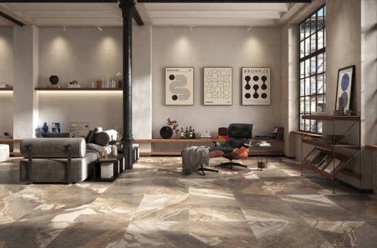 Dynasty Taupe Polished/Matte 24X48 | Qualis Ceramica | Luxury Tile and Vinyl at affordable prices