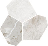 Dynasty White Polished/Matte 11X12 Eggs Mosaic | Qualis Ceramica | Luxury Tile and Vinyl at affordable prices