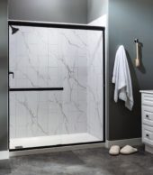 Carrara Marble Shower Wall Kit 30x60x78 | Qualis Ceramica | Luxury Tile and Vinyl at affordable prices