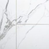 Carrara Marble Shower Wall Kit 36x60x78 | Qualis Ceramica | Luxury Tile and Vinyl at affordable prices