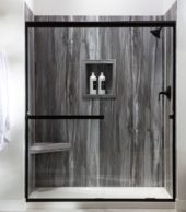 Hermitage Granite Shower Wall Kit 30x60x78 | Qualis Ceramica | Luxury Tile and Vinyl at affordable prices