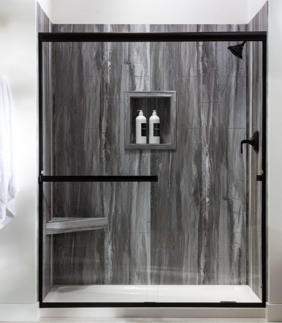 Hermitage Granite Shower Wall Kit 30x60x78 | Qualis Ceramica | Luxury Tile and Vinyl at affordable prices