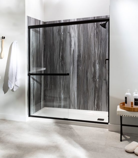 Hermitage Granite Shower Wall Kit 36x36x78 | Qualis Ceramica | Luxury Tile and Vinyl at affordable prices