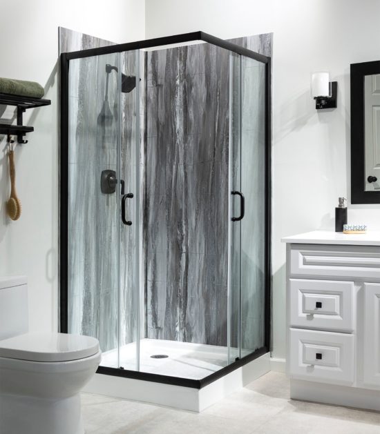 Hermitage Granite Shower Wall Kit 36x60x78 | Qualis Ceramica | Luxury Tile and Vinyl at affordable prices