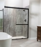 Smoky Sky Shower Wall Kit 30x60x78 | Qualis Ceramica | Luxury Tile and Vinyl at affordable prices
