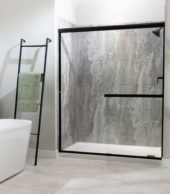 Smoky Sky Shower Wall Kit 36x36x78 | Qualis Ceramica | Luxury Tile and Vinyl at affordable prices