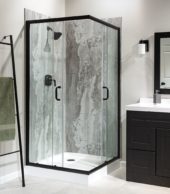Smoky Sky Shower Wall Kit 36x60x78 | Qualis Ceramica | Luxury Tile and Vinyl at affordable prices