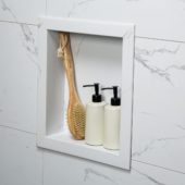 Carrara Marble Niche  14.5x12 inside | Qualis Ceramica | Luxury Tile and Vinyl at affordable prices