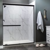 Carrara Marble Shower Wall Kit 30x60x78 | Qualis Ceramica | Luxury Tile and Vinyl at affordable prices