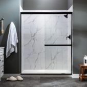 Carrara Marble Shower Wall Kit 32x60x78 | Qualis Ceramica | Luxury Tile and Vinyl at affordable prices