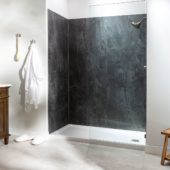 Cracked Slate Shower Wall Kit 36x36x78 | Qualis Ceramica | Luxury Tile and Vinyl at affordable prices