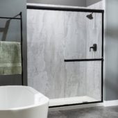 Iced Pewter Shower Wall Kit 30x60x78 | Qualis Ceramica | Luxury Tile and Vinyl at affordable prices