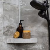Smoky Sky Shower Shelf 14.56x7.12x2 | Qualis Ceramica | Luxury Tile and Vinyl at affordable prices