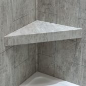 Wind Gust Shower Bench 26x18.63x3 | Qualis Ceramica | Luxury Tile and Vinyl at affordable prices