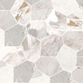 Dynasty White Polished/Matte 11X12 Eggs Mosaic | Qualis Ceramica | Luxury Tile and Vinyl at affordable prices