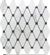 13x15 Calacatta Esagona Mosaic | Qualis Ceramica | Luxury Tile and Vinyl at affordable prices