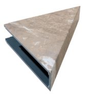 Venetian Marble Shower Shelf 14.56x7.12x2 | Qualis Ceramica | Luxury Tile and Vinyl at affordable prices