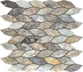 Elongated Hexagon Royal Vein "Leaves" Mosaic | Qualis Ceramica | Luxury Tile and Vinyl at affordable prices