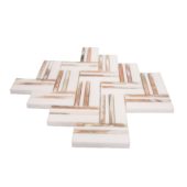 Rosey Weave Mosaic | Qualis Ceramica | Luxury Tile and Vinyl at affordable prices