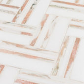 Rosey Weave Mosaic | Qualis Ceramica | Luxury Tile and Vinyl at affordable prices