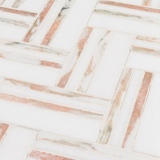 Rosey Weave Mosaic | Qualis Ceramica | Luxury Tile and Vinyl at affordable prices