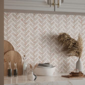 Rosey Weave Mosaic | Qualis Ceramica | Luxury Tile and Vinyl at affordable prices