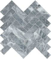 Aqua Intenso 1.25x4 Herringbone Mosaic | Qualis Ceramica | Luxury Tile and Vinyl at affordable prices
