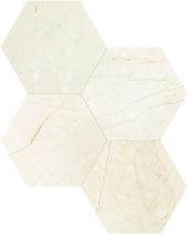 Avorio Crema 6 Hexagon Mosaic | Qualis Ceramica | Luxury Tile and Vinyl at affordable prices
