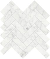 Eterna Bianco 1.25x4 Honed Herringbone Mosaic | Qualis Ceramica | Luxury Tile and Vinyl at affordable prices