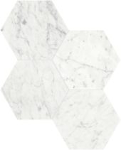 Eterna Bianco 6 Polished Hexagon Mosaic | Qualis Ceramica | Luxury Tile and Vinyl at affordable prices
