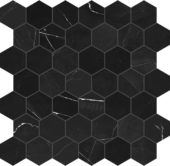 Galaxia Nero 2 Hexagon Mosaic | Qualis Ceramica | Luxury Tile and Vinyl at affordable prices