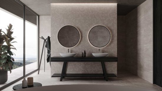 Ritz Gray 2 Hexagon Mosaic | Qualis Ceramica | Luxury Tile and Vinyl at affordable prices