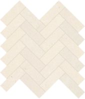 Serene Ivory 1.25x4 Herringbone Mosaic | Qualis Ceramica | Luxury Tile and Vinyl at affordable prices
