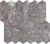 Sereno Burgundy 2x6 Picket Mosaic | Qualis Ceramica | Luxury Tile and Vinyl at affordable prices