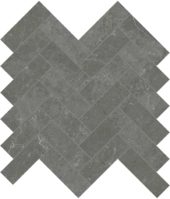 Stark Carbon 1.25x4 Herringbone Mosaic | Qualis Ceramica | Luxury Tile and Vinyl at affordable prices