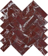 Tuscano Rosso 1.25x4 Herringbone Mosaic | Qualis Ceramica | Luxury Tile and Vinyl at affordable prices