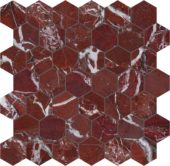 Tuscano Rosso 2 Hexagon Mosaic | Qualis Ceramica | Luxury Tile and Vinyl at affordable prices