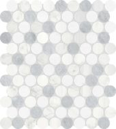 Utopio 1.25 Penny Round Polar Mosaic | Qualis Ceramica | Luxury Tile and Vinyl at affordable prices