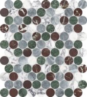Utopio 1.25 Penny Round Tropic Mosaic | Qualis Ceramica | Luxury Tile and Vinyl at affordable prices