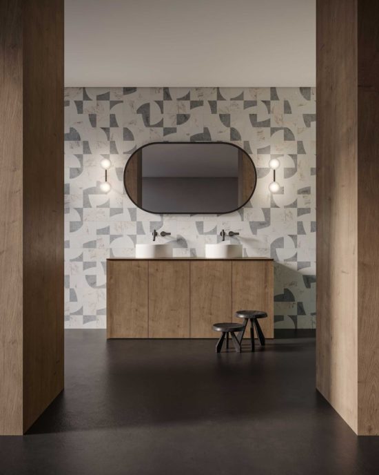 Utopio Eclypse Dove Mosaic | Qualis Ceramica | Luxury Tile and Vinyl at affordable prices