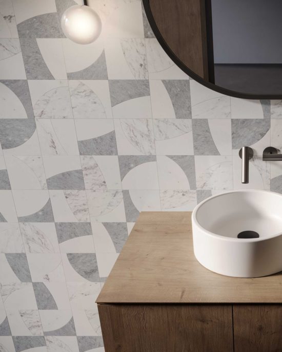 Utopio Eclypse Dove Mosaic | Qualis Ceramica | Luxury Tile and Vinyl at affordable prices