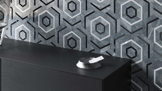 Utopio Hexo Monochromo Mosaic | Qualis Ceramica | Luxury Tile and Vinyl at affordable prices