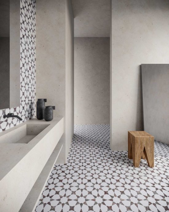 Utopio Stellar Burgundy Mosaic | Qualis Ceramica | Luxury Tile and Vinyl at affordable prices