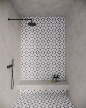 Utopio Stellar Burgundy Mosaic | Qualis Ceramica | Luxury Tile and Vinyl at affordable prices