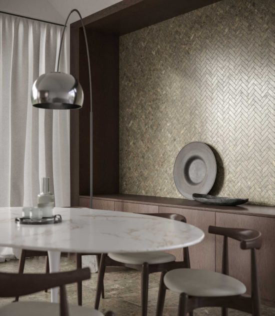 Velutto Ash 1.25x4 Herringbone Mosaic | Qualis Ceramica | Luxury Tile and Vinyl at affordable prices