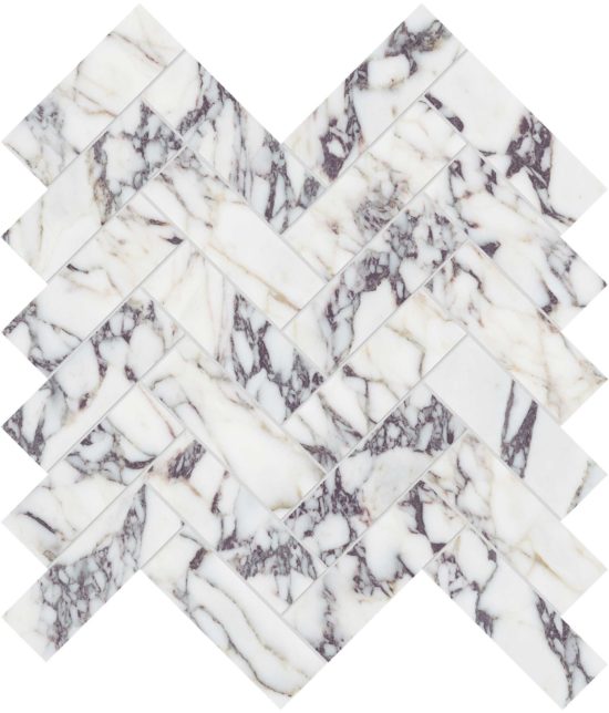 Viola Roccia 1.25x4 Herringbone Mosaic