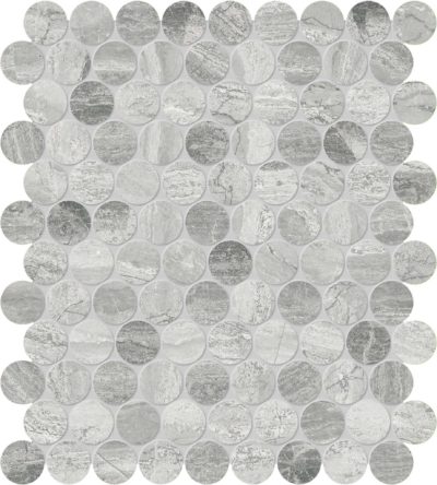Volcana Notte 1.25 Penny Round Mosaic