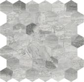 Volcana Notte 2 Hexagon Mosaic | Qualis Ceramica | Luxury Tile and Vinyl at affordable prices