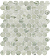 Moscato Argento 1.25 Penny Round Mosaic | Qualis Ceramica | Luxury Tile and Vinyl at affordable prices
